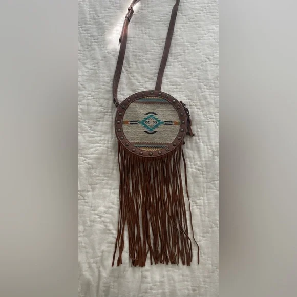 Shyanne Bags Shyanne Brown Country Round Fringe Purse Poshmark